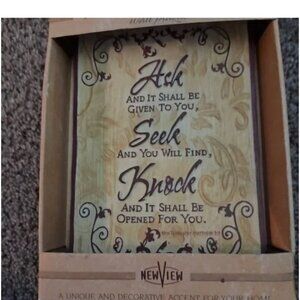 Pair of Inspirational Words Wall Decor Signs